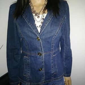 St.John's Bay Blazer Denim Jacket